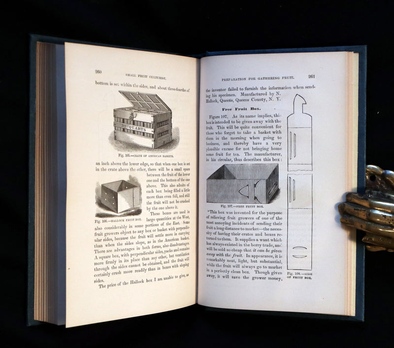 1867 Rare Victorian Gardening Book - The Small Fruit Culturist (Strawberry, Raspberry, Blackberry, Cranberry, ...). 1stED.