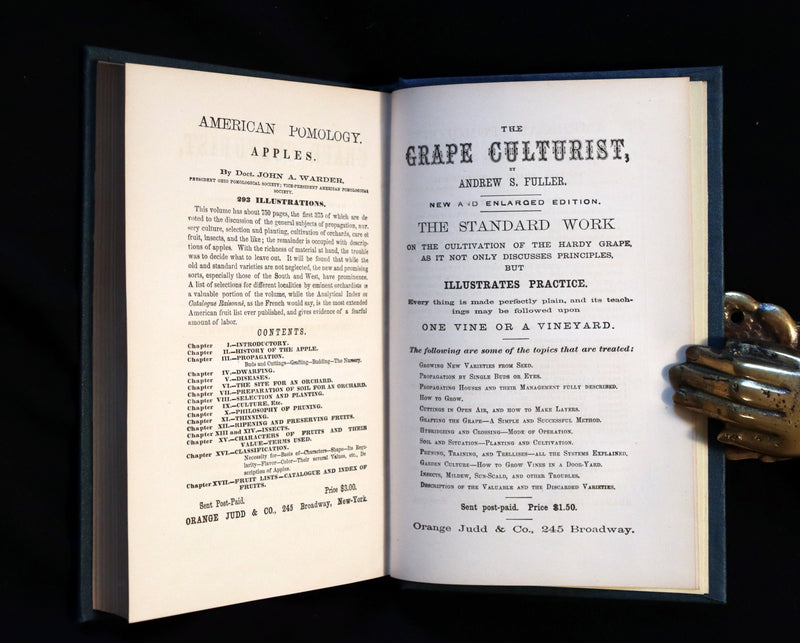 1867 Rare Victorian Gardening Book - The Small Fruit Culturist (Strawberry, Raspberry, Blackberry, Cranberry, ...). 1stED.