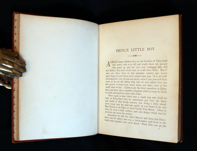 1888 Rare Victorian Book - PRINCE LITTLE BOY & Other Tales Out of FAIRY-LAND by Silas Weir Mitchell. 1stED.