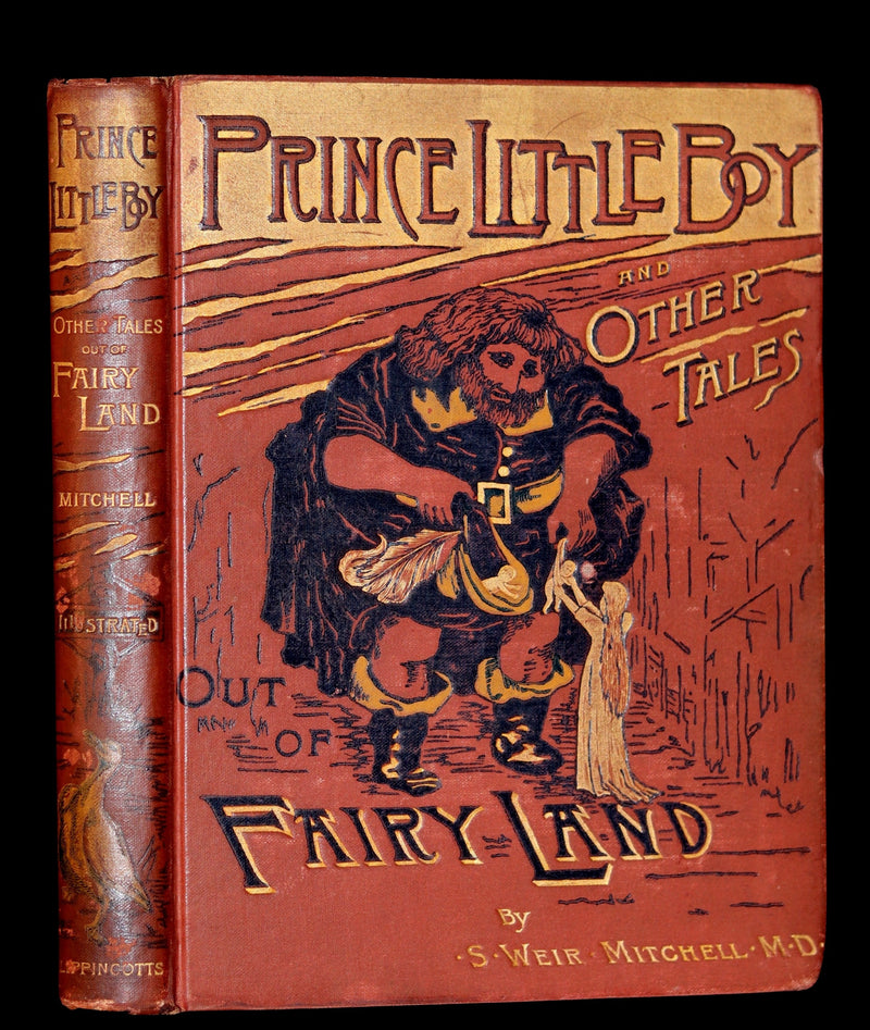 1888 Rare Victorian Book - PRINCE LITTLE BOY & Other Tales Out of FAIRY-LAND by Silas Weir Mitchell. 1stED.