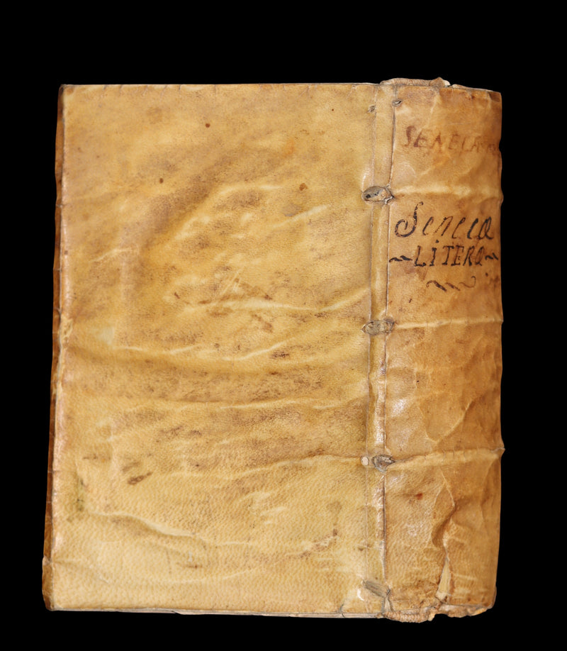 1603 Rare Latin Vellum Book - SENECA - L. Annæi Senecæ Philosophi Cordubensis ad Luciliam Epistolarum Liber. Letters to Lucilius.