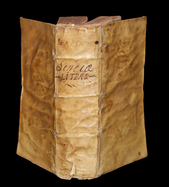 1603 Rare Latin Vellum Book - SENECA - L. Annæi Senecæ Philosophi Cordubensis ad Luciliam Epistolarum Liber. Letters to Lucilius.