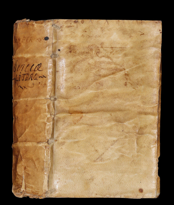 1603 Rare Latin Vellum Book - SENECA - L. Annæi Senecæ Philosophi Cordubensis ad Luciliam Epistolarum Liber. Letters to Lucilius.