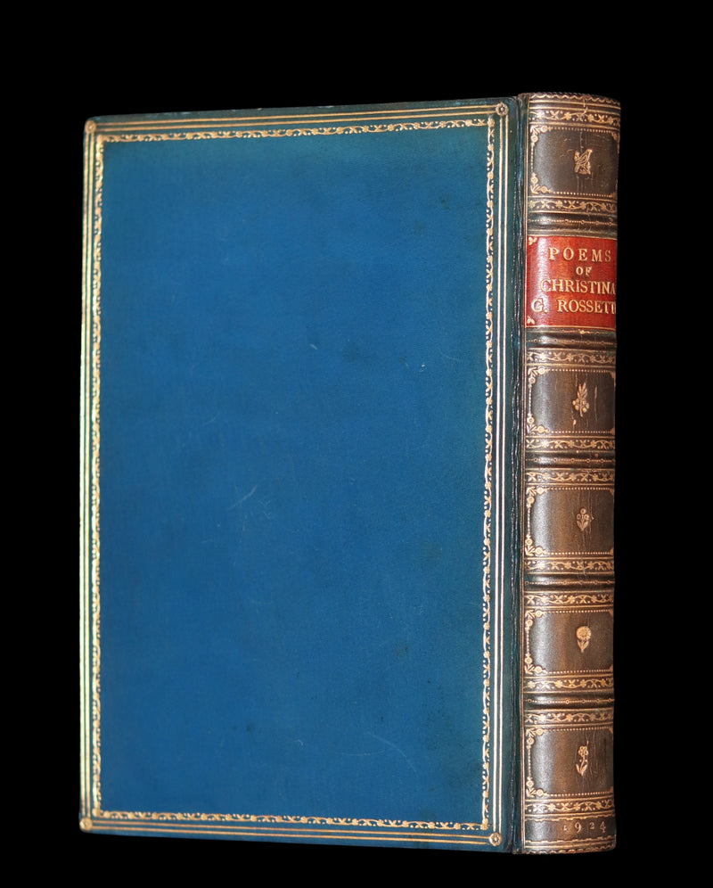 1924 Rare book bound by Sangosrski & Sutcliffe - Christina Rossetti's POEMS. Including Goblin Market.