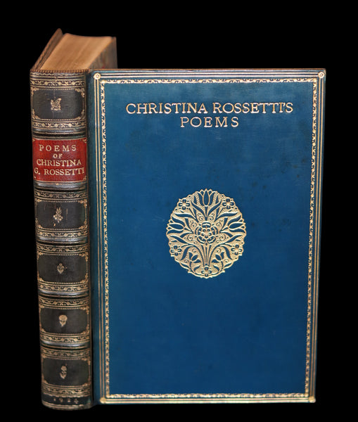 1924 Rare book bound by Sangosrski & Sutcliffe - Christina Rossetti's POEMS. Including Goblin Market.