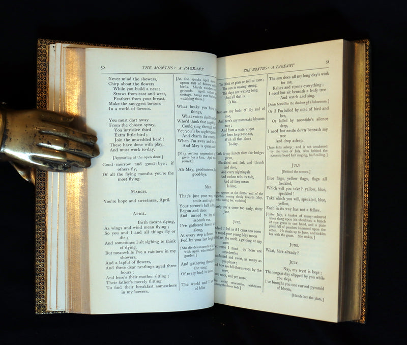 1924 Rare book bound by Sangosrski & Sutcliffe - Christina Rossetti's POEMS. Including Goblin Market.