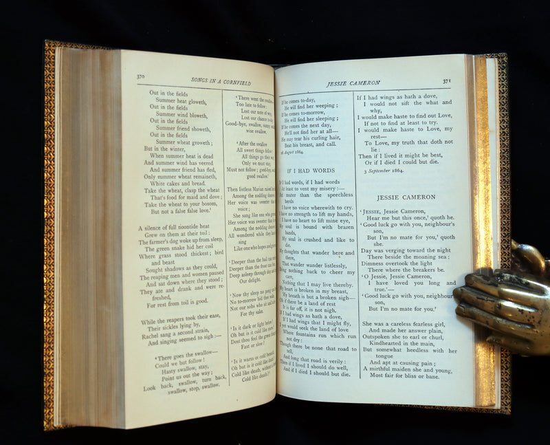 1924 Rare book bound by Sangosrski & Sutcliffe - Christina Rossetti's POEMS. Including Goblin Market.