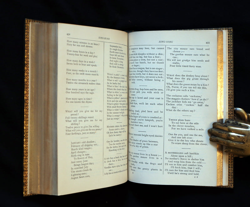 1924 Rare book bound by Sangosrski & Sutcliffe - Christina Rossetti's POEMS. Including Goblin Market.