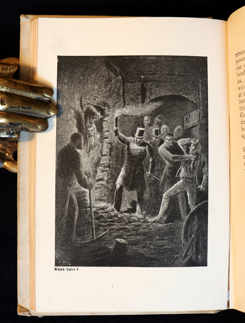 1895 Rare Book - Weird Tales by Edgar Allan POE Illustrated (Black Cat, Pit & Pendulum, Tell-Tale Heart, Gold Bug, etc.).