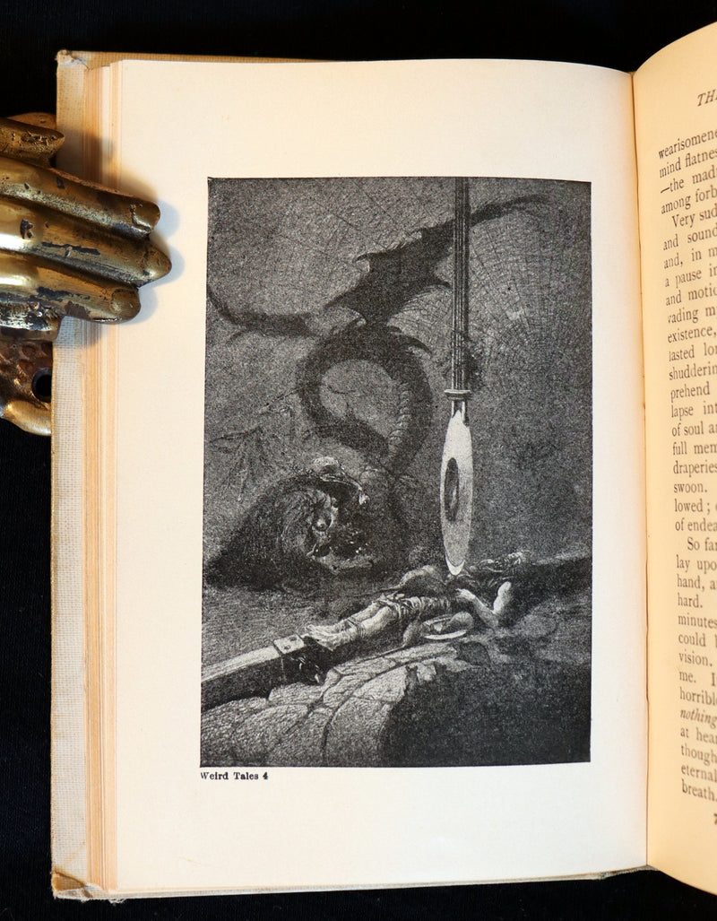 1895 Rare Book - Weird Tales by Edgar Allan POE Illustrated (Black Cat, Pit & Pendulum, Tell-Tale Heart, Gold Bug, etc.).