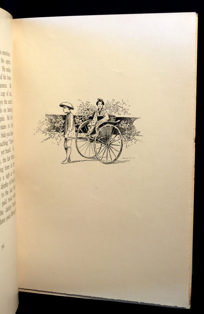 1896 Rare 1stED Book - Dragons and Cherry-Blossoms by Mrs. Robert C. Morris. Japan Illustrated.