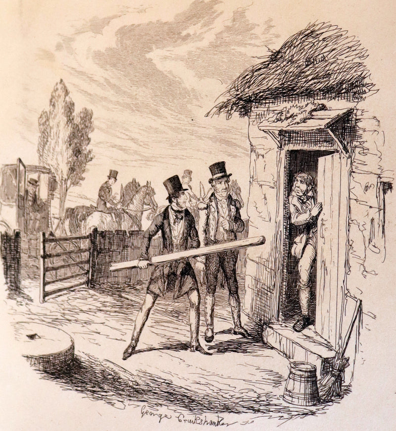 1850 Rare 1stED Bound by Sangorski - FRANK FAIRLEGH By Smedley with Cruikshank Illustrations.