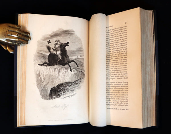 1850 Rare 1stED Bound by Sangorski - FRANK FAIRLEGH By Smedley Illustrated by Cruikshank.