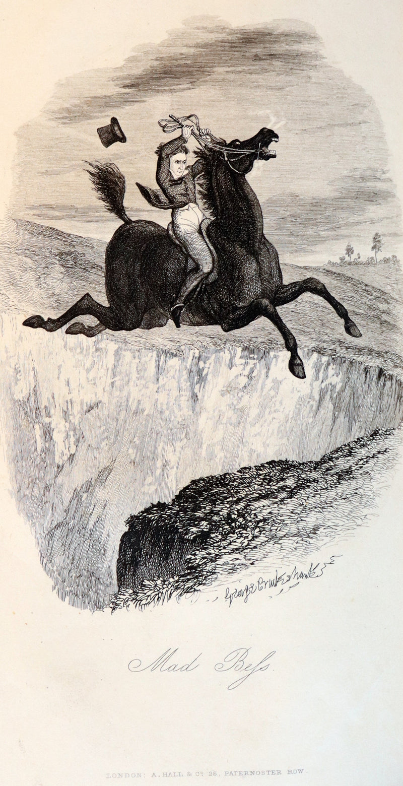 1850 Rare 1stED Bound by Sangorski - FRANK FAIRLEGH By Smedley Illustrated by Cruikshank.