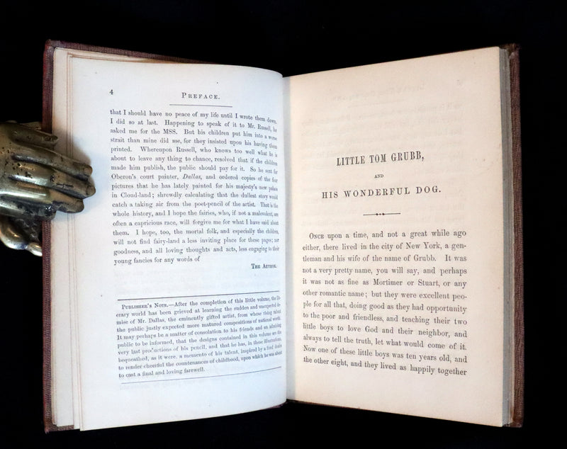 1859 Scarce Book - The FAIRIES IN AMERICA by Spencer W. Cone. Illustrated.