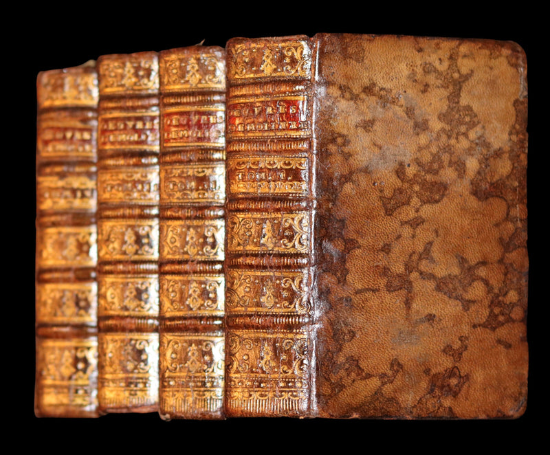 1760 Scarce French Book set - The Complete Illustrated Work of MOLIERE - Les Oeuvres de Monsieur MOLIERE.