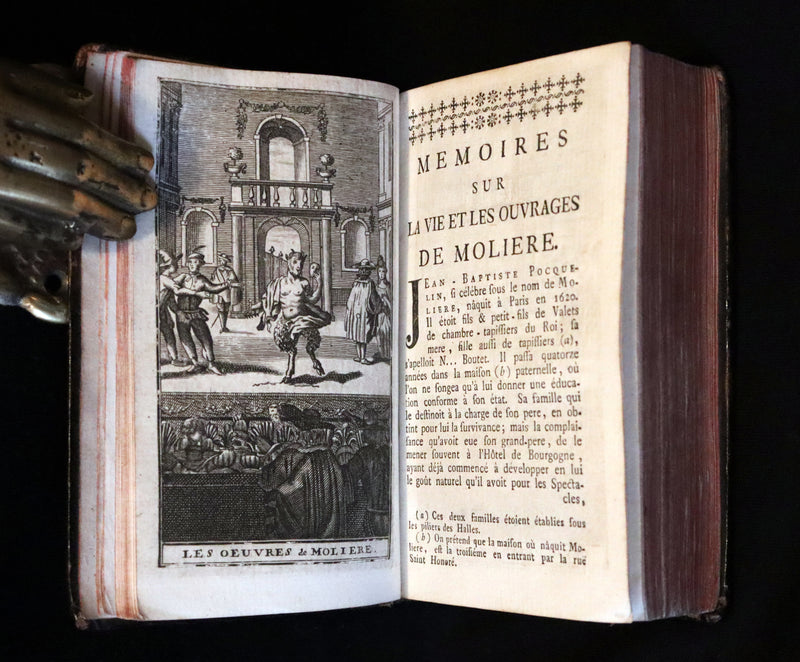 1760 Scarce French Book set - The Complete Illustrated Work of MOLIERE - Les Oeuvres de Monsieur MOLIERE.