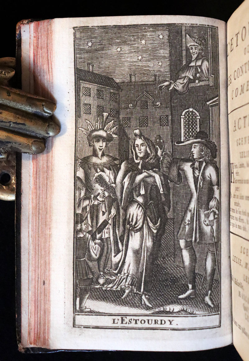 1760 Scarce French Book set - The Complete Illustrated Work of MOLIERE - Les Oeuvres de Monsieur MOLIERE.