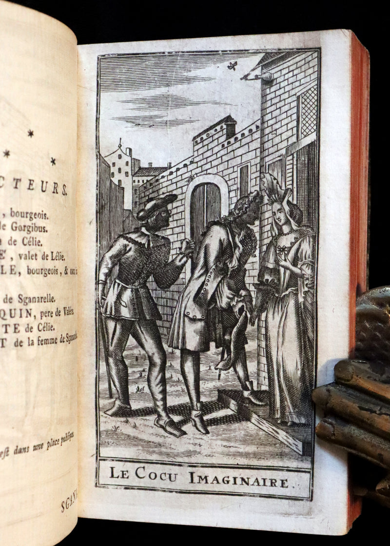 1760 Scarce French Book set - The Complete Illustrated Work of MOLIERE - Les Oeuvres de Monsieur MOLIERE.