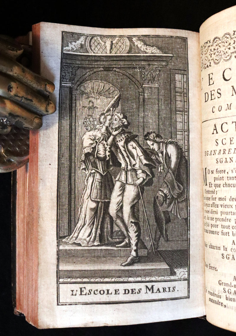1760 Scarce French Book set - The Complete Illustrated Work of MOLIERE - Les Oeuvres de Monsieur MOLIERE.