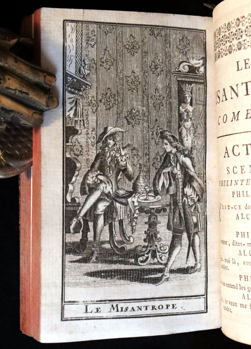 1760 Scarce French Book set - The Complete Illustrated Work of MOLIERE - Les Oeuvres de Monsieur MOLIERE.