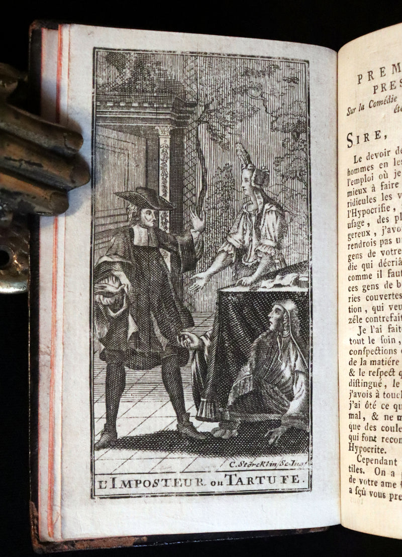 1760 Scarce French Book set - The Complete Illustrated Work of MOLIERE - Les Oeuvres de Monsieur MOLIERE.