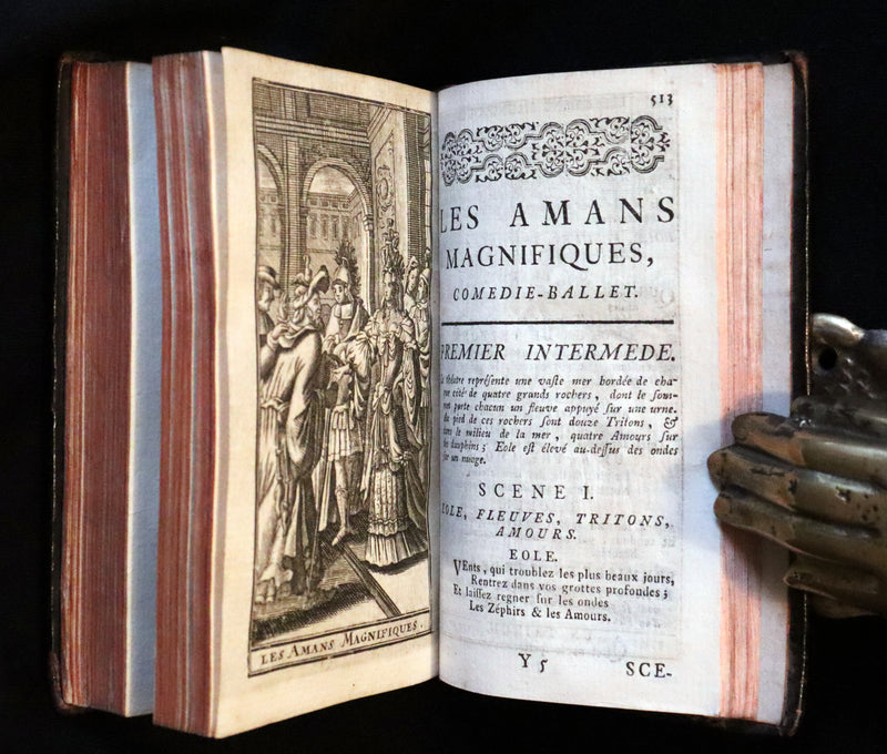 1760 Scarce French Book set - The Complete Illustrated Work of MOLIERE - Les Oeuvres de Monsieur MOLIERE.