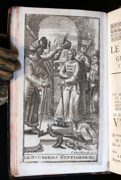 1760 Scarce French Book set - The Complete Illustrated Work of MOLIERE - Les Oeuvres de Monsieur MOLIERE.