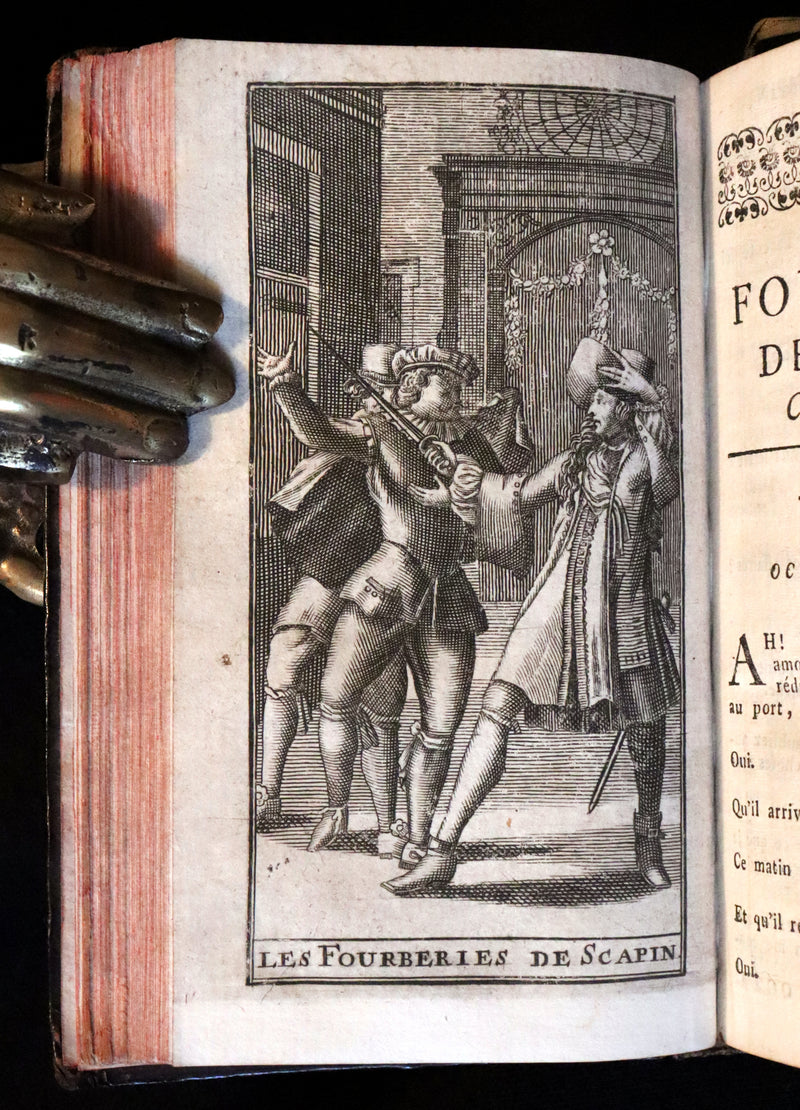 1760 Scarce French Book set - The Complete Illustrated Work of MOLIERE - Les Oeuvres de Monsieur MOLIERE.