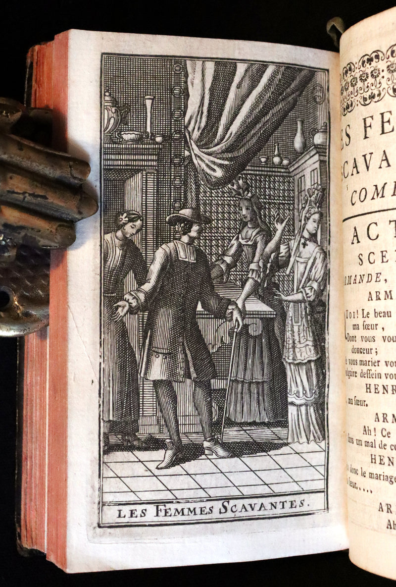 1760 Scarce French Book set - The Complete Illustrated Work of MOLIERE - Les Oeuvres de Monsieur MOLIERE.