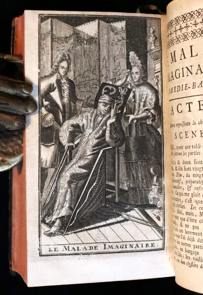 1760 Scarce French Book set - The Complete Illustrated Work of MOLIERE - Les Oeuvres de Monsieur MOLIERE.