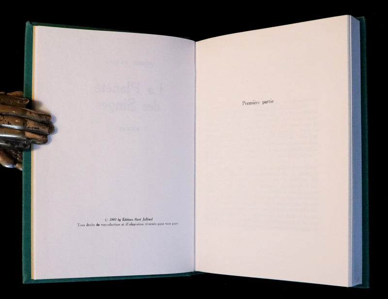1963 Rare First Limited Edition #1019 - La Planete des Singes (The Planet of the Apes) by Pierre Boulle.