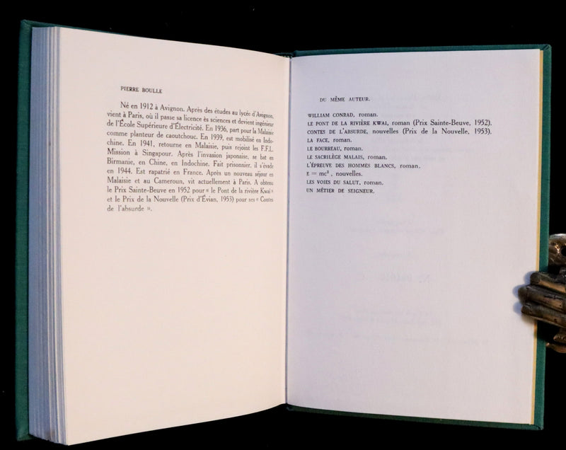 1963 Rare First Limited Edition #1019 - La Planete des Singes (The Planet of the Apes) by Pierre Boulle.