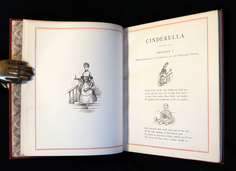 1882 Scarce Victorian Book ~ The Good Old Story of CINDERELLA by Lieut.-Colonel Seccombe Illustrated.