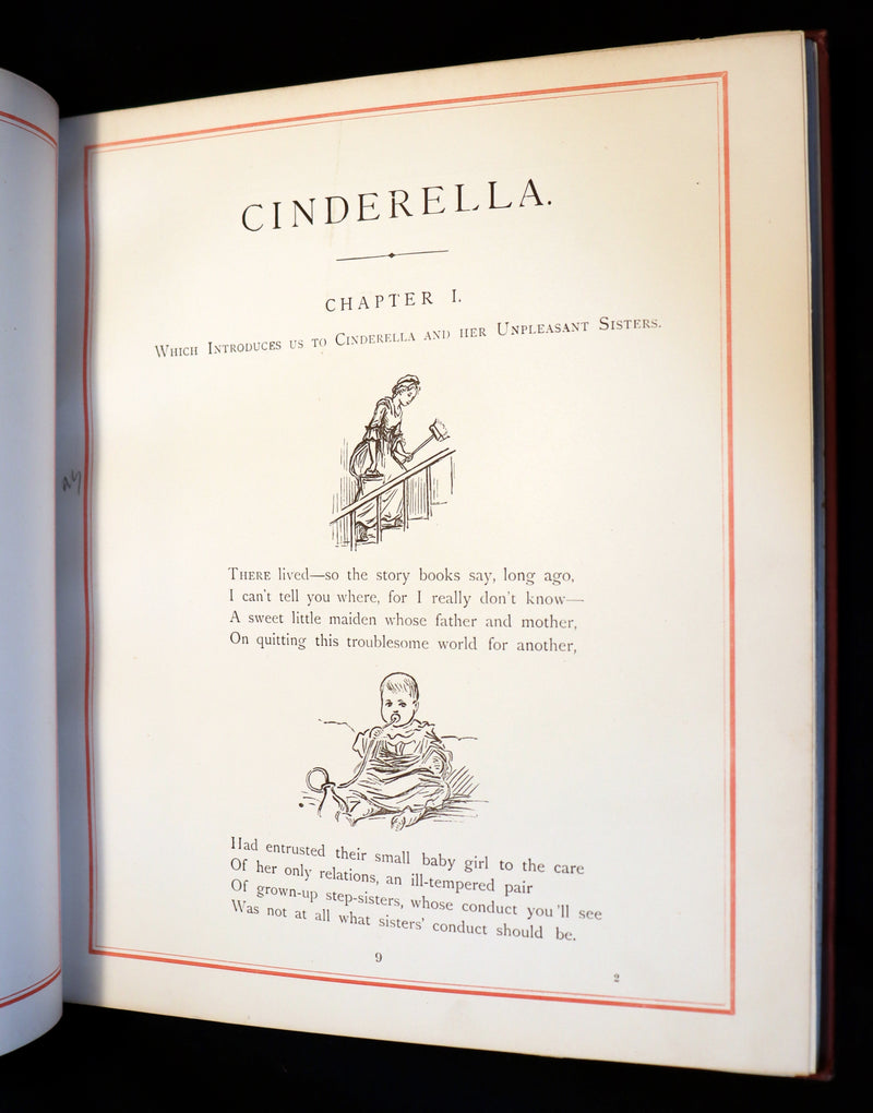 1882 Scarce Victorian Book ~ The Good Old Story of CINDERELLA by Lieut.-Colonel Seccombe Illustrated.