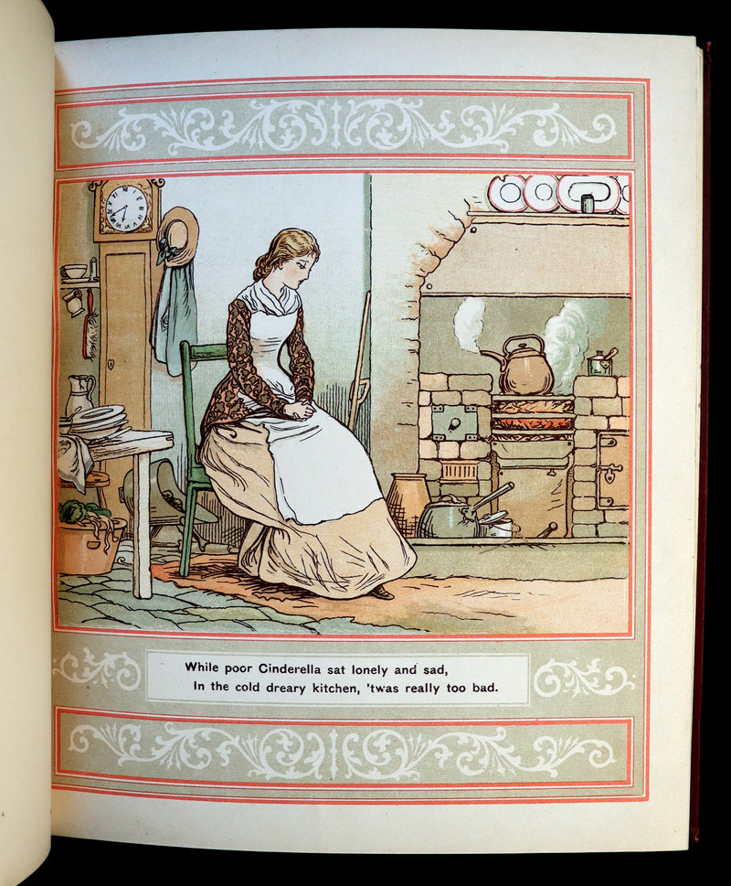1882 Scarce Victorian Book ~ The Good Old Story of CINDERELLA by Lieut.-Colonel Seccombe Illustrated.