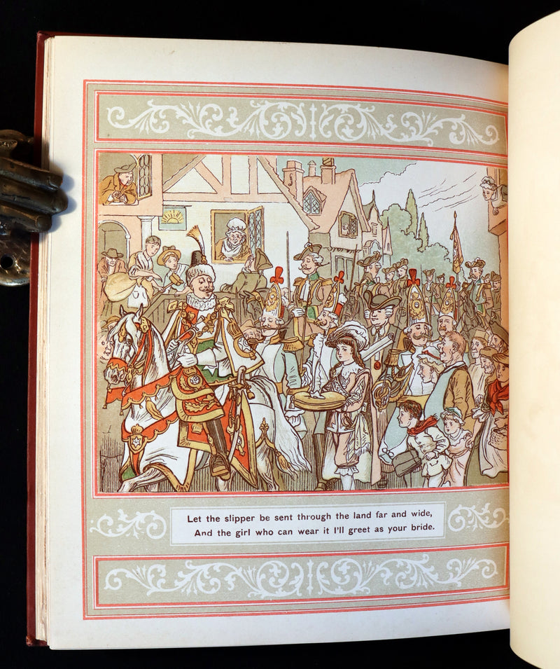 1882 Scarce Victorian Book ~ The Good Old Story of CINDERELLA by Lieut.-Colonel Seccombe Illustrated.