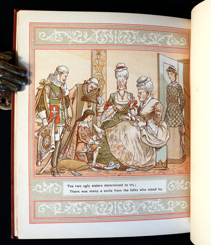 1882 Scarce Victorian Book ~ The Good Old Story of CINDERELLA by Lieut.-Colonel Seccombe Illustrated.