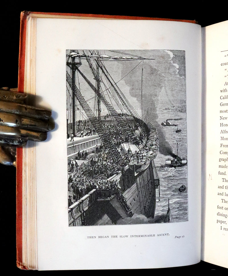 1874 Scarce First Edition Jules Verne - A Floating City and the Blockade Runners Illustrated.