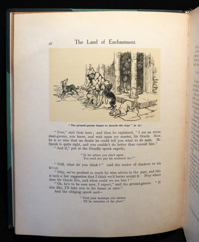1907 Rare 1stED bound by Bayntun - LAND OF ENCHANTMENT illustrated by Arthur RACKHAM.