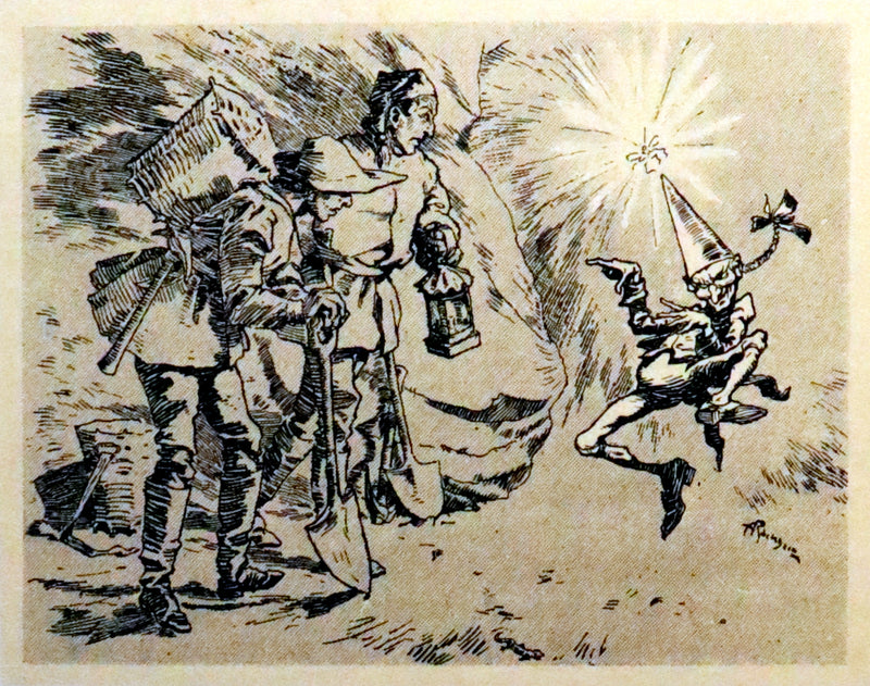 1907 Rare 1stED bound by Bayntun - LAND OF ENCHANTMENT illustrated by Arthur RACKHAM.