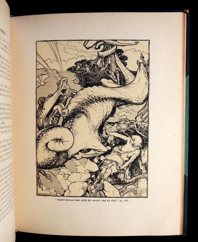 1907 Rare 1stED bound by Bayntun - LAND OF ENCHANTMENT illustrated by Arthur RACKHAM.