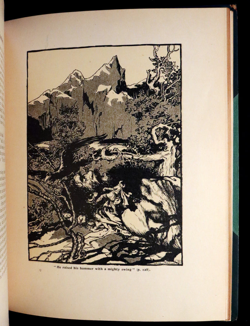 1907 Rare 1stED bound by Bayntun - LAND OF ENCHANTMENT illustrated by Arthur RACKHAM.
