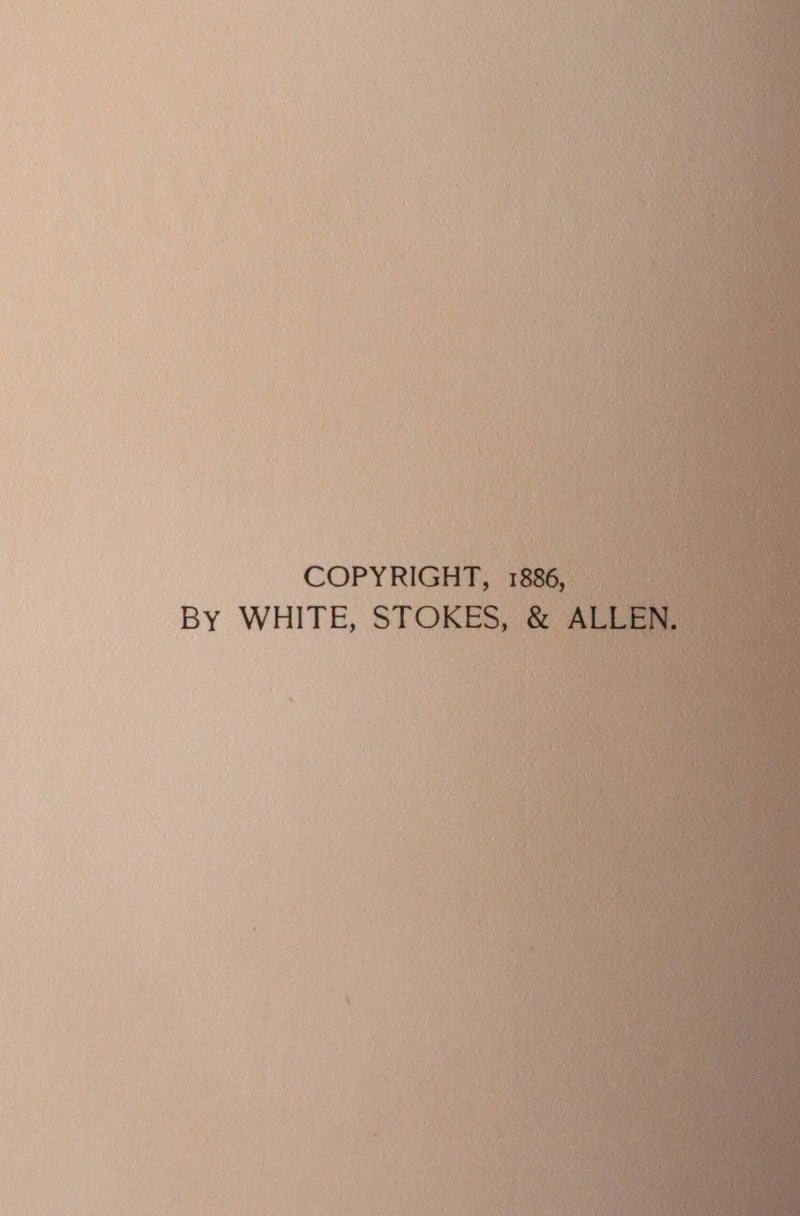 1886 Rare Victorian First Edition - FLOWERS FROM DELL AND BOWER Illustrated by Susie Barstow Skelding.