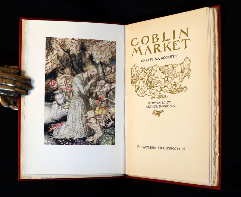 1933 Rare First US Edition - Goblin Market by Christina Rossetti illustrated by Arthur Rackham.