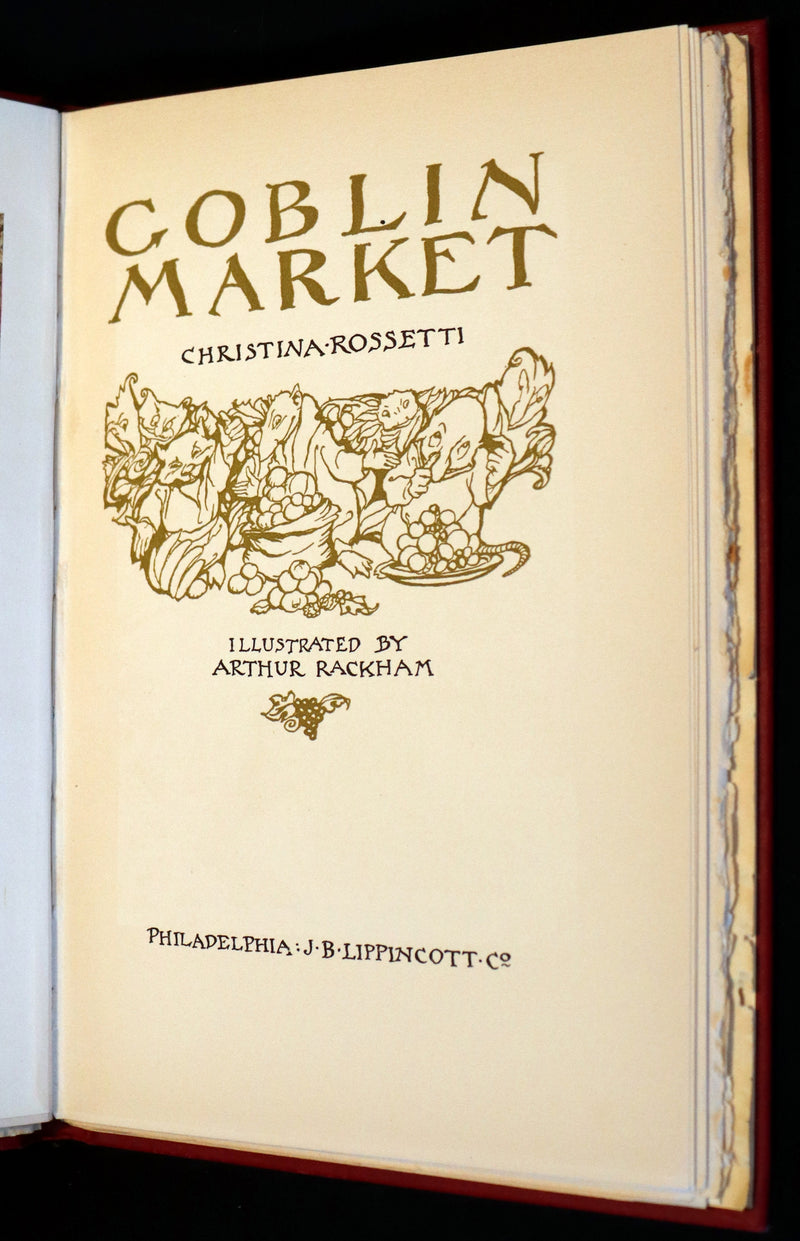 1933 Rare First US Edition - Goblin Market by Christina Rossetti illustrated by Arthur Rackham.