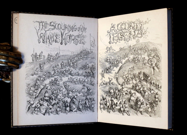 1859 1stED bound by Root & Son - The Scouring of the (Uffington) White Horse Illustrated by Richard Doyle.