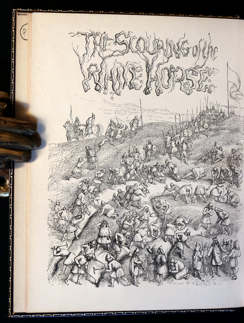 1859 1stED bound by Root & Son - The Scouring of the (Uffington) White Horse Illustrated by Richard Doyle.