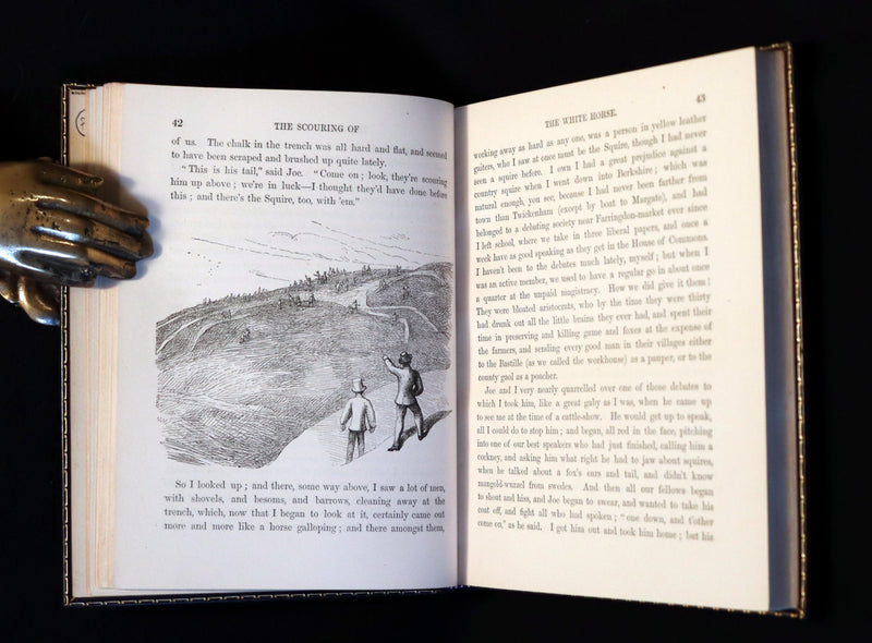 1859 1stED bound by Root & Son - The Scouring of the (Uffington) White Horse Illustrated by Richard Doyle.