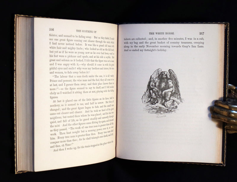 1859 1stED bound by Root & Son - The Scouring of the (Uffington) White Horse Illustrated by Richard Doyle.